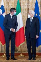 14. 4. 2021, Rim – Predsednik Pahor in italijanski predsednik Mattarella bosta skupaj obiskala Novo Gorico in Gorico (Quirinale)